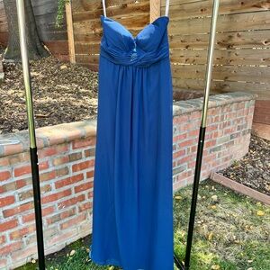 Pretty Maids Blue Strapless Sundress for Weddings